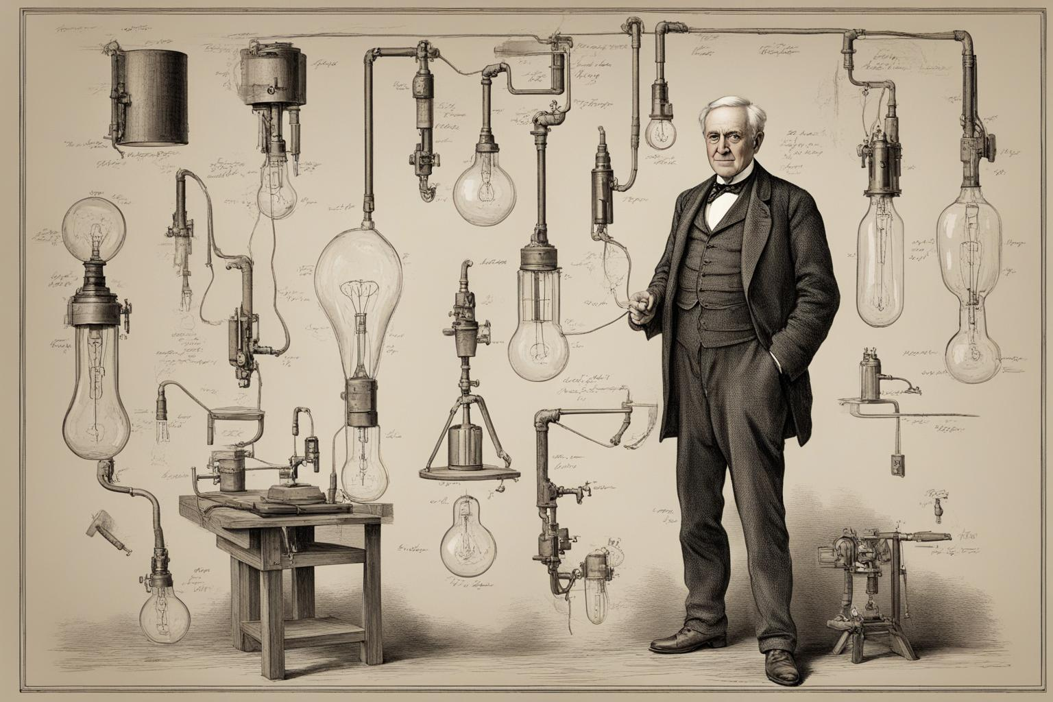Thomas Edison Light Bulb Inventions